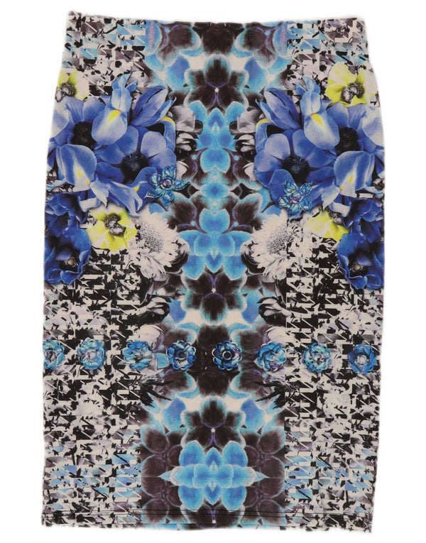 Topshop Falda lápiz para mujer UK 46 Large W32 Poliéster floral multicolor