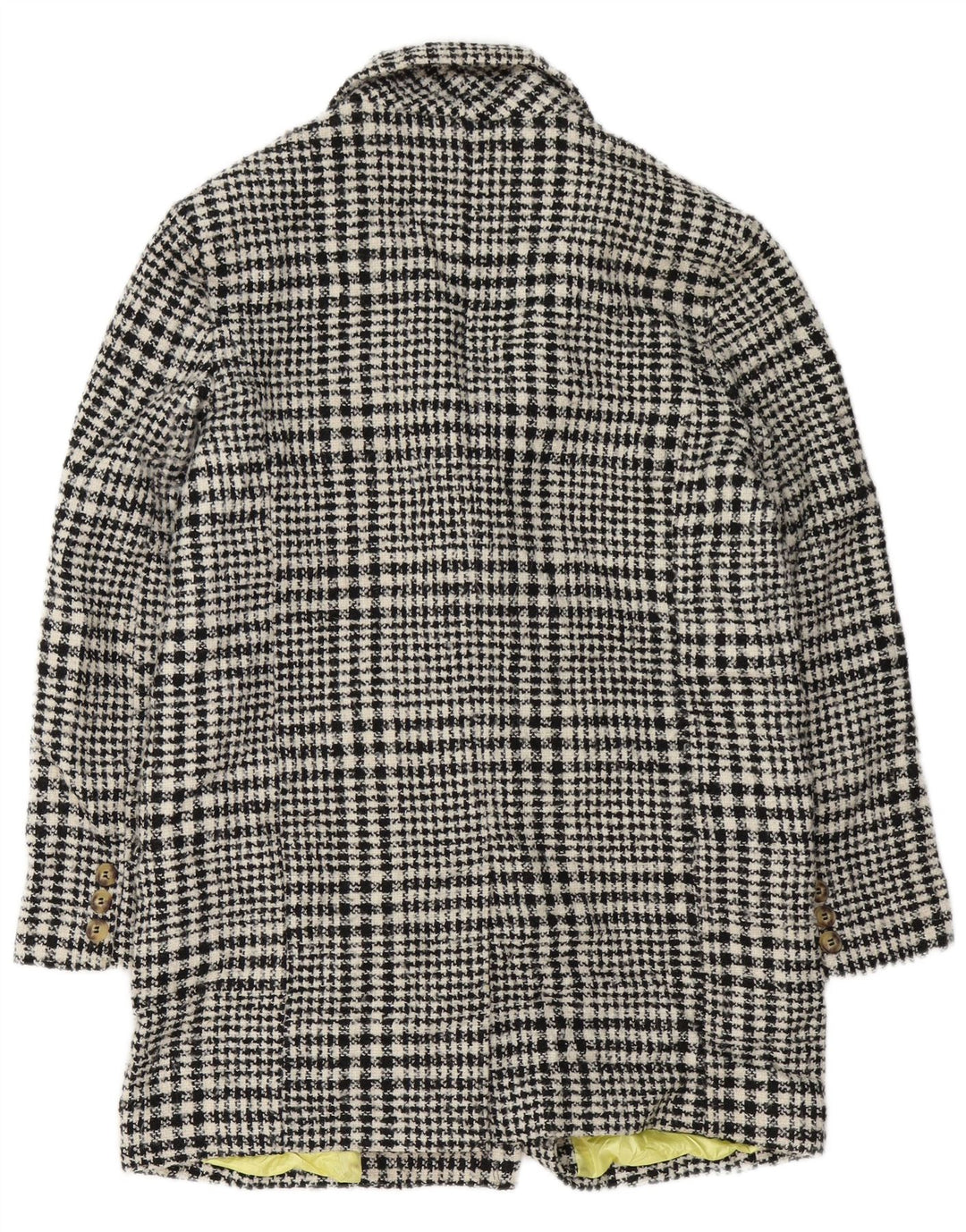 Topshop Abrigo de doble botonadura para mujer UK 40 Medium Black Houndstooth