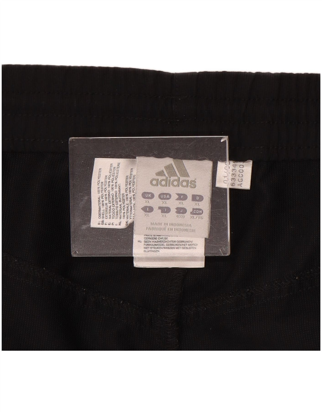 Adidas Pantalones cortos deportivos para hombre XL Negro Poliéster