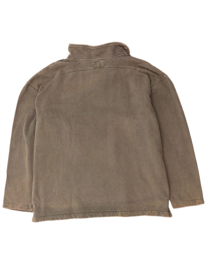 WEIRD FISH Sudadera con Cuello y Cremallera para Hombre Jersey XL Gris Algodón