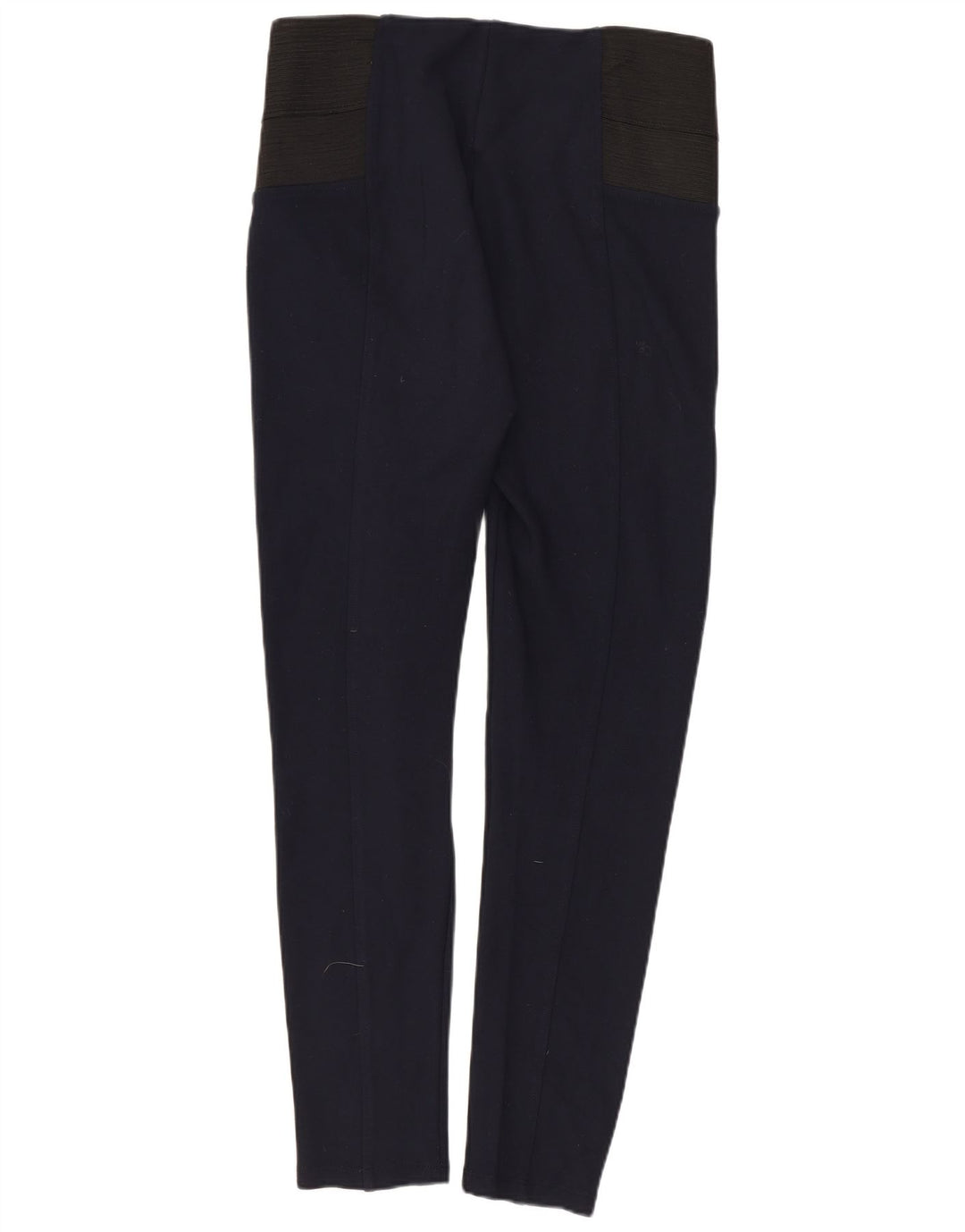 Zara Mujer Leggings UK 44 Grande Azul Marino Colorblock Viscosa