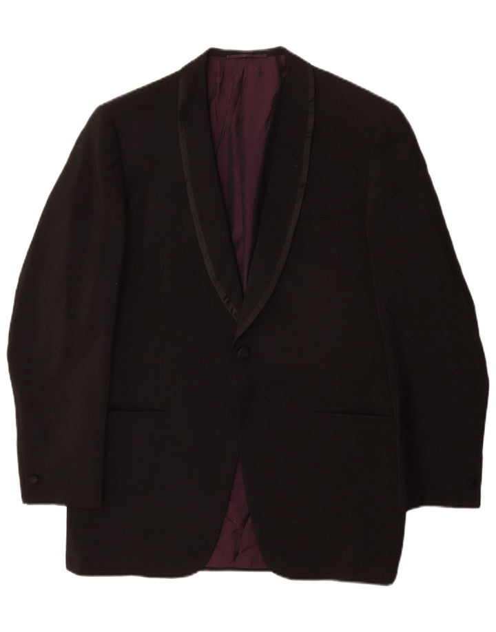 San Babila Chaqueta tipo blazer Milano de 1 botón para hombre UK 40 Large Black