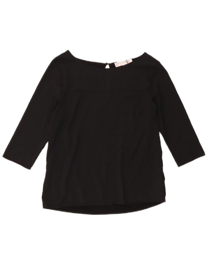 French Connection Blusa de manga 3/4 para mujer UK 40 Mediano Poliéster negro