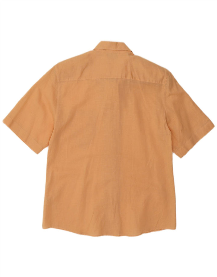 VISCONTI Camisa de manga corta para mujer EU 38 Algodón naranja medio