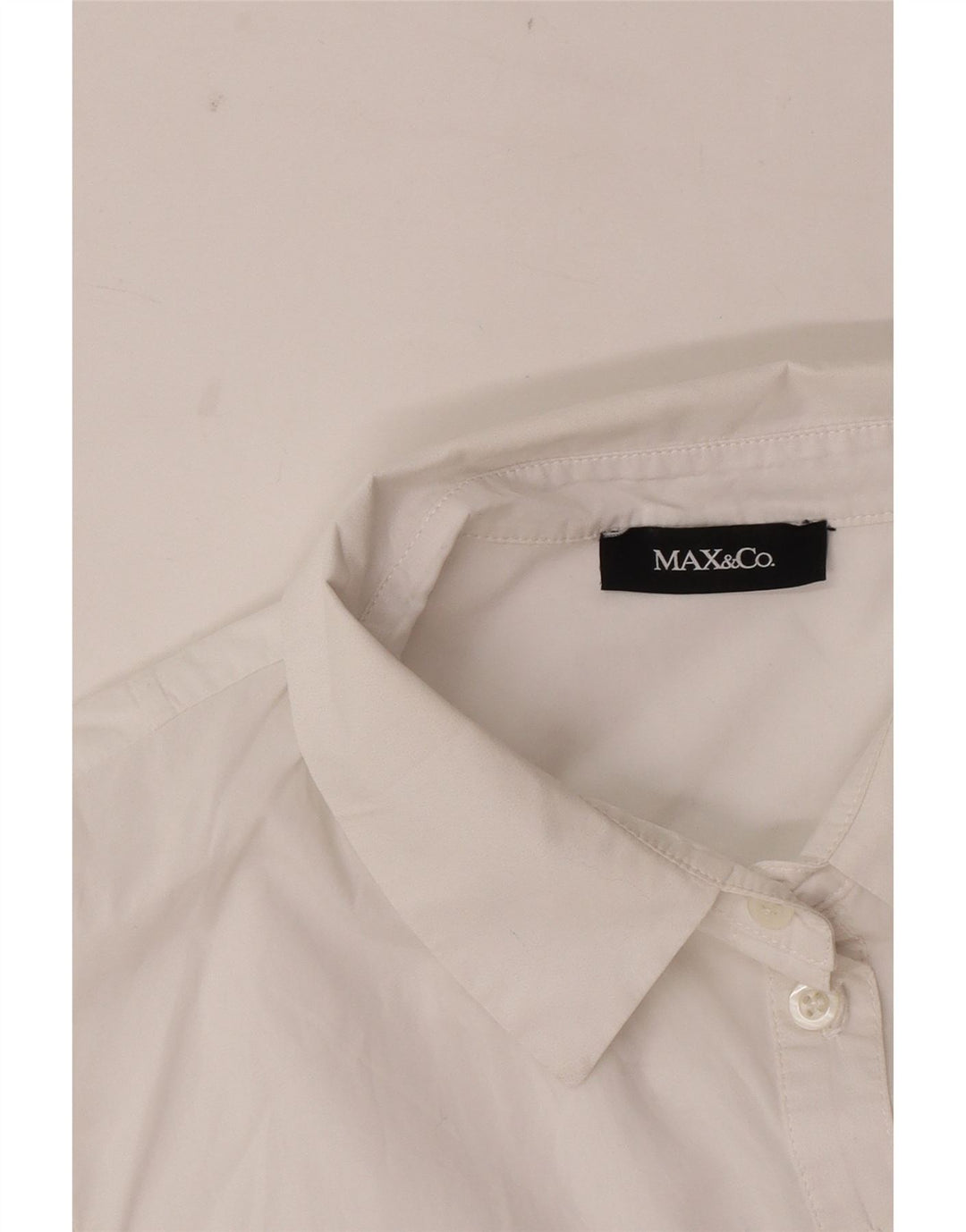 Max & Co. Blusa corta sin mangas para mujer UK 42 Medium White