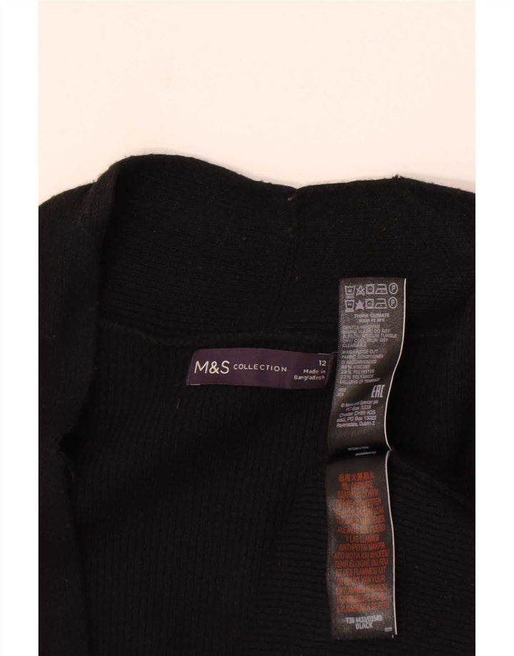 Marks & Spencer - Cárdigan abierto largo para mujer, talla 40, talla M, color negro