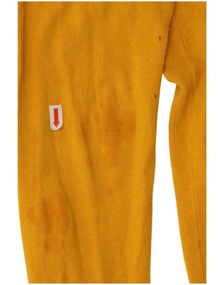 Zara Mujer Cárdigan Suéter UK 46 Grande Amarillo