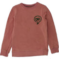 BODEN Girls Sweatshirt Jumper 7-8 Years Maroon Cotton | Vintage Boden | Thrift | Second-Hand Boden | Used Clothing | Messina Hembry 