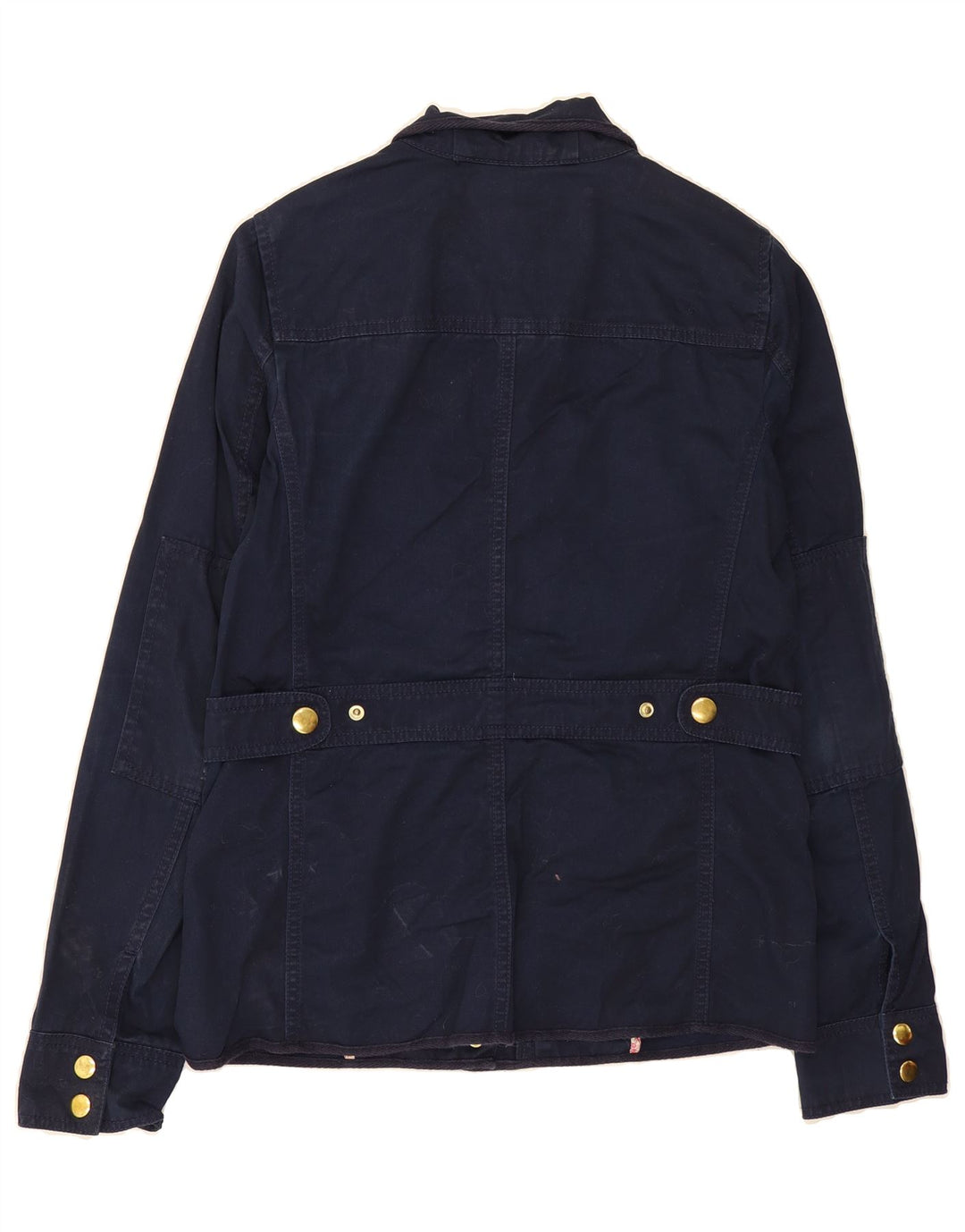 J. CREW Womens Utility Jacket UK 2 2XS Navy Blue Cotton Vintage J. Crew and Second-Hand J. Crew from Messina Hembry 