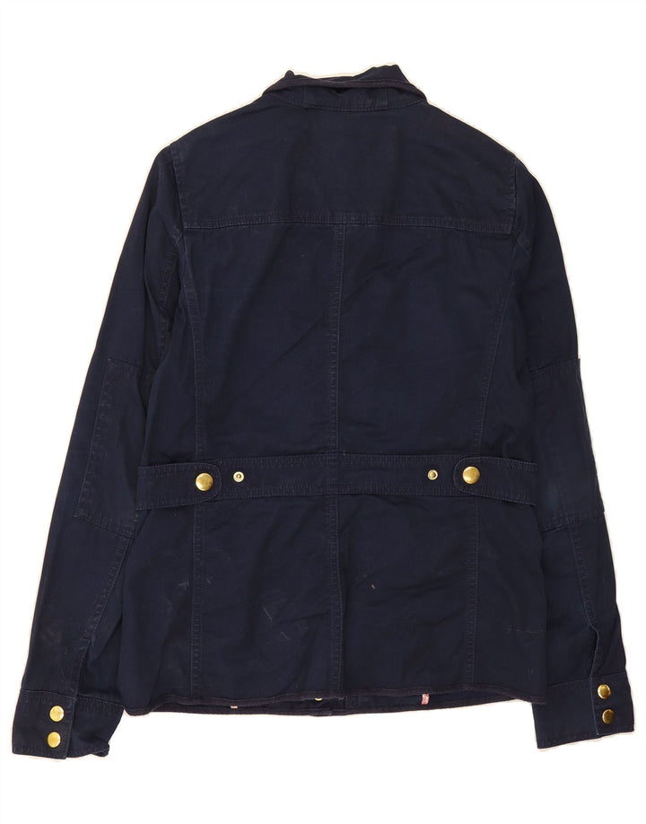J. CREW Womens Utility Jacket UK 2 2XS Navy Blue Cotton Vintage J. Crew and Second-Hand J. Crew from Messina Hembry 