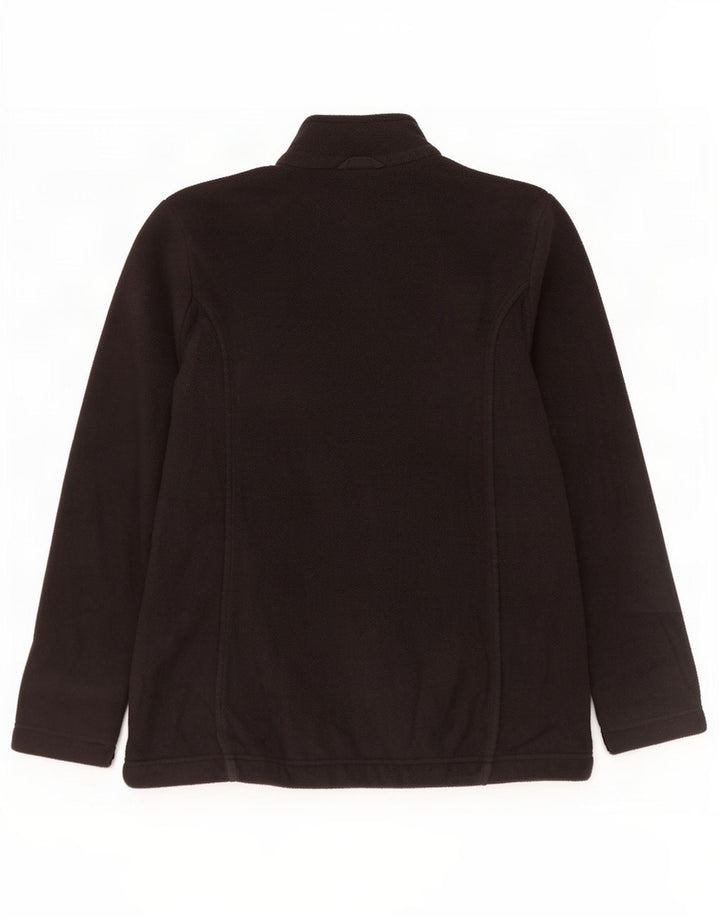 Jack Wolfskin Chaqueta polar para mujer UK 12 Mediana Negro Poliéster
