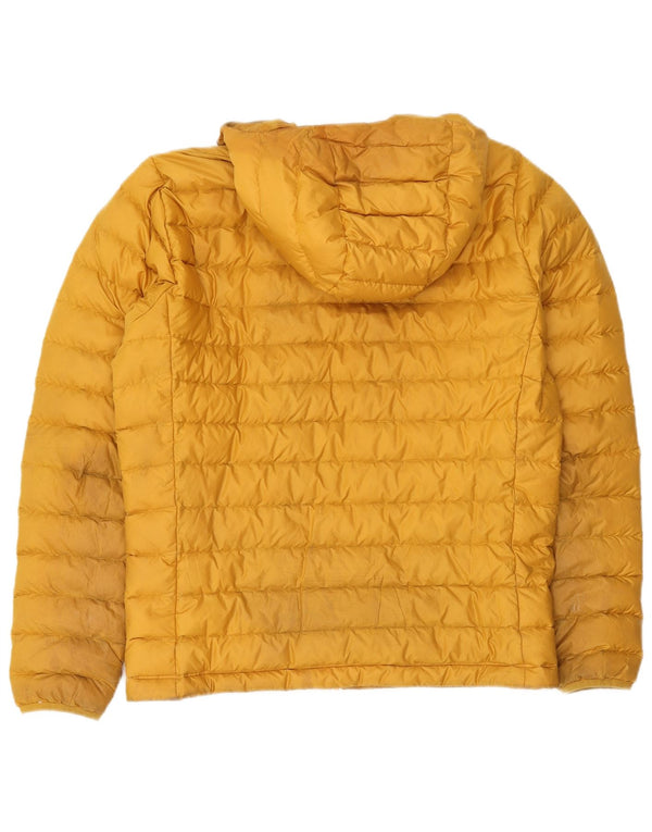 Patagonia Chaqueta acolchada con capucha para hombre UK 38 Poliéster amarillo medio