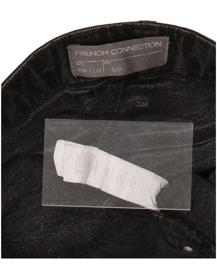 FRENCH CONNECTION Vaqueros ajustados para hombre W34 L29 Algodón negro