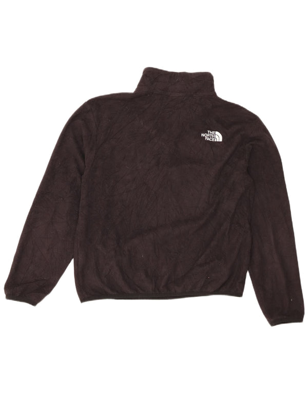 The North Face Womens Oversized Zip Neck Fleece Jumper UK 10 Small Black