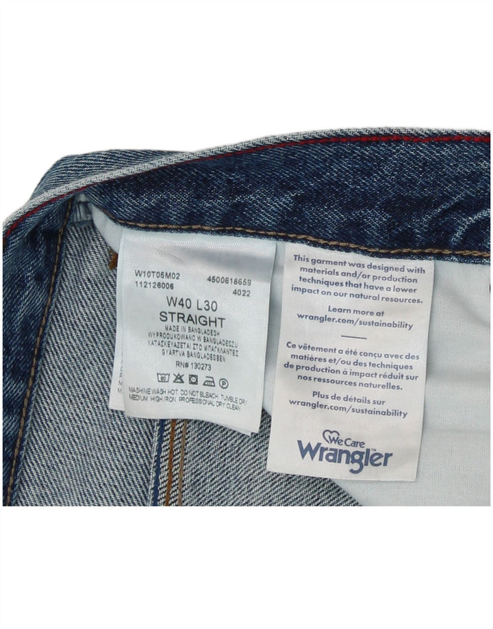 Vaqueros Wrangler Hombre Rectos W40 L27 Algodón Azul