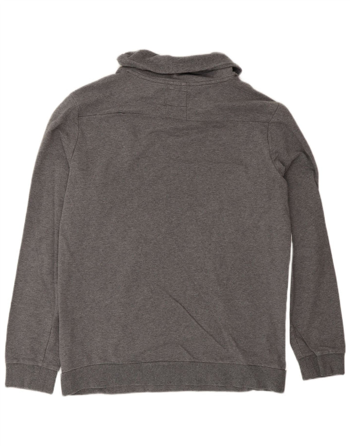 Sudadera Guess Mujer Jumper IT 42 Algodón Colorblock Gris Medio
