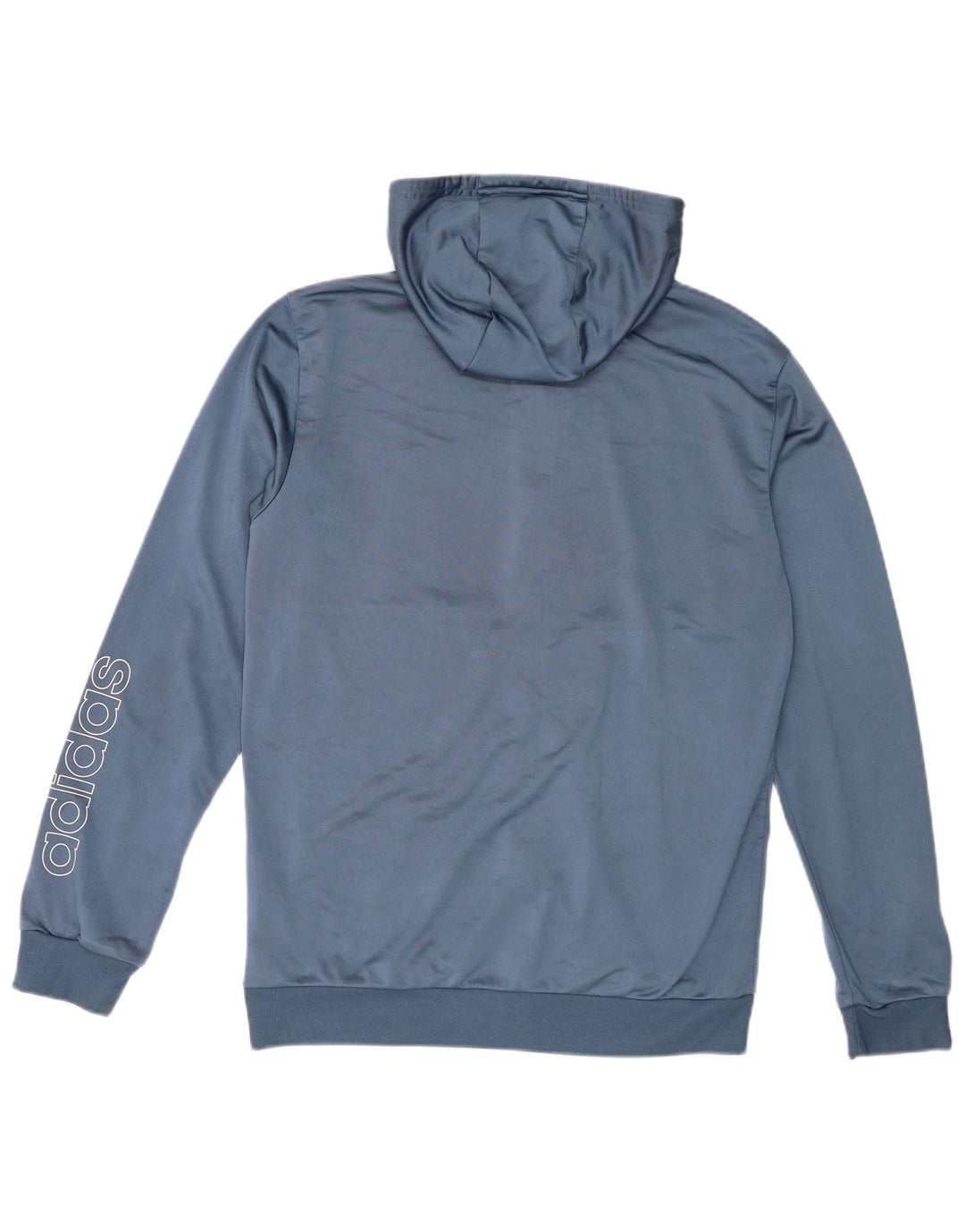 Adidas - Sudadera con capucha y cremallera para hombre, poliéster, color azul medio
