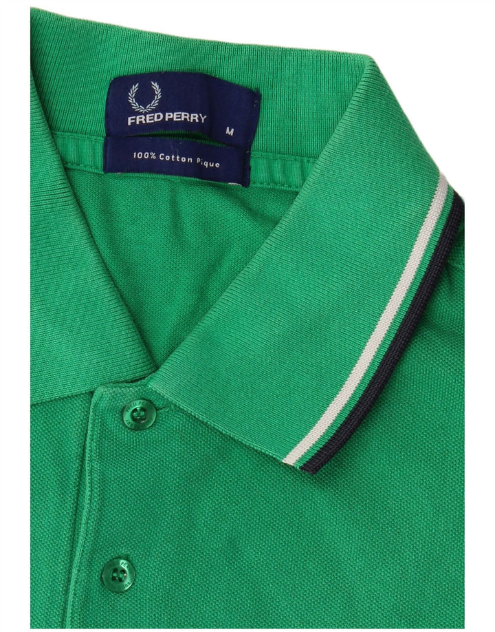 Polo Fred Perry Hombre Algodón Verde Medio