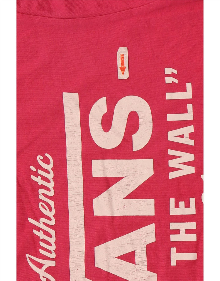Camiseta Vans Hombre Slim Fit Graphic Top Rosa Medio