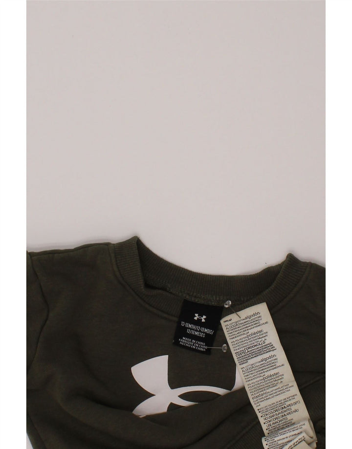 UNDER ARMOUR Sudadera gráfica para bebés niños 12-18 meses Algodón caqui