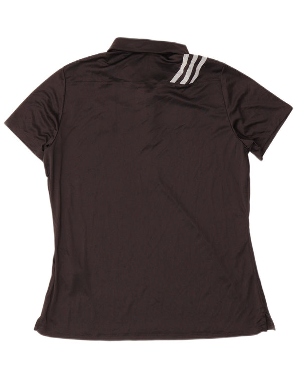 Adidas Polo Mujer UK 16/18 Grande Negro Poliéster