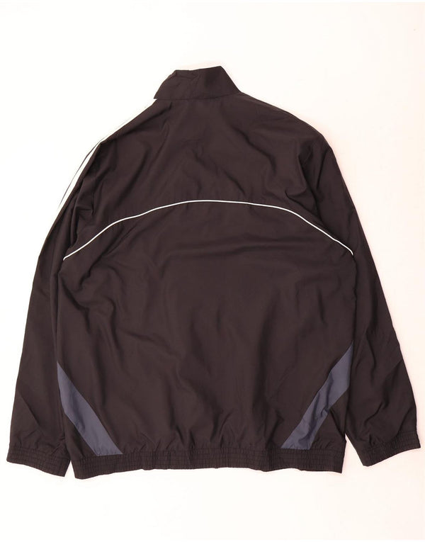 Adidas - Chaqueta de chándal para hombre, talla 46/48, color negro, poliéster