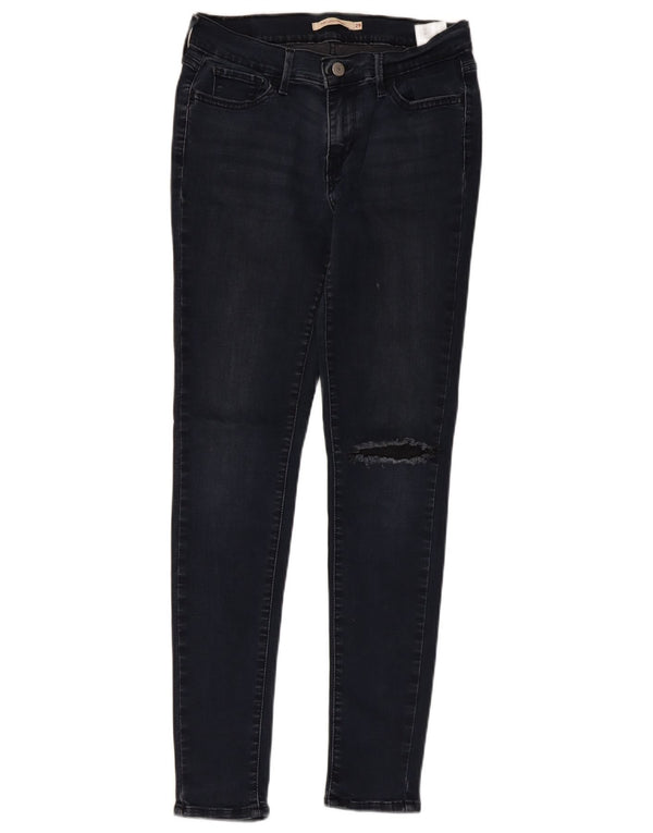 Levi's Vaqueros Súper Ajustados Desgastados 710 Para Mujer W29 L30 Algodón Azul