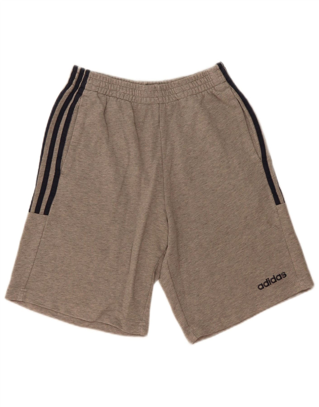 Adidas Hombre Pantalones Cortos Deportivos Pequeño Gris Algodón
