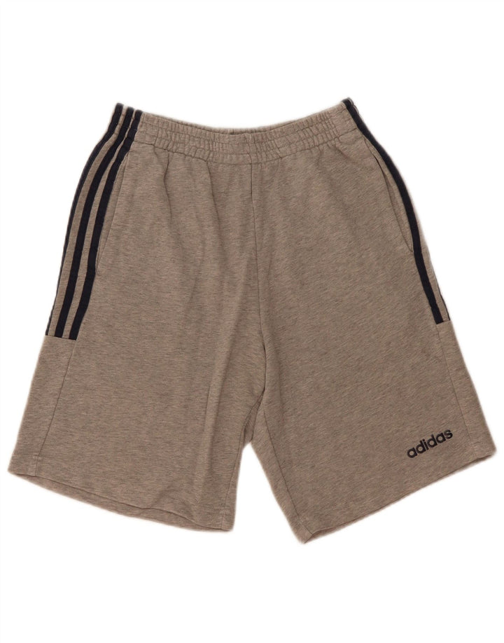 Adidas Hombre Pantalones Cortos Deportivos Pequeño Gris Algodón