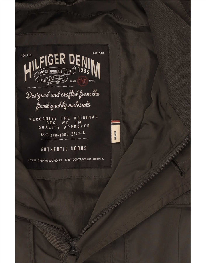 Tommy Hilfiger Chaqueta militar para hombre UK 38 Poliéster caqui medio