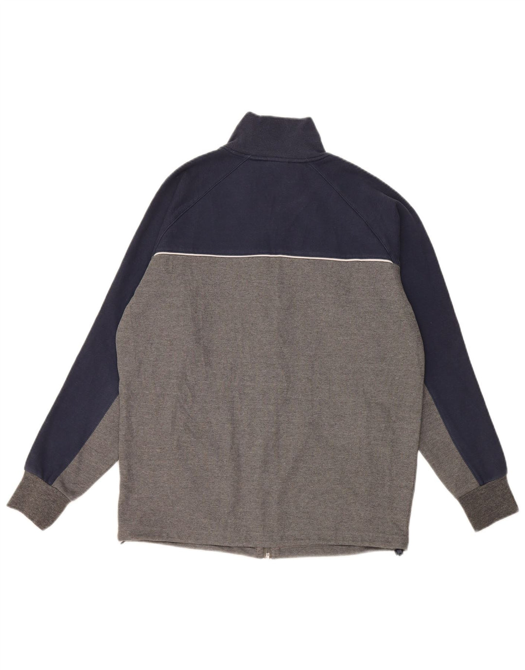 ASICS Chaqueta de chándal para hombre de algodón color block gris medio