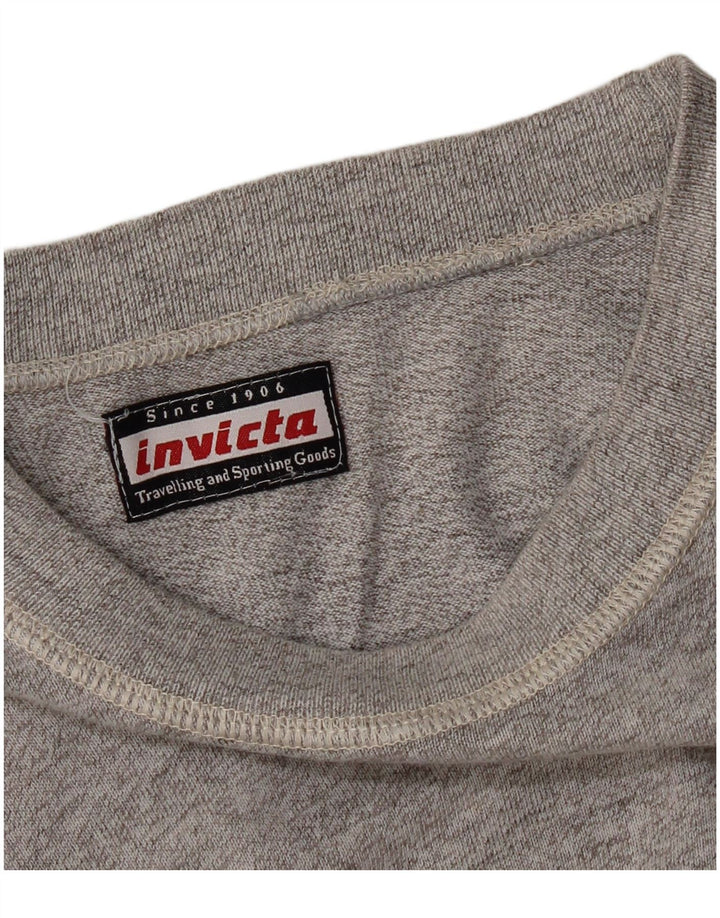 Camiseta Invicta para hombre Top grande gris