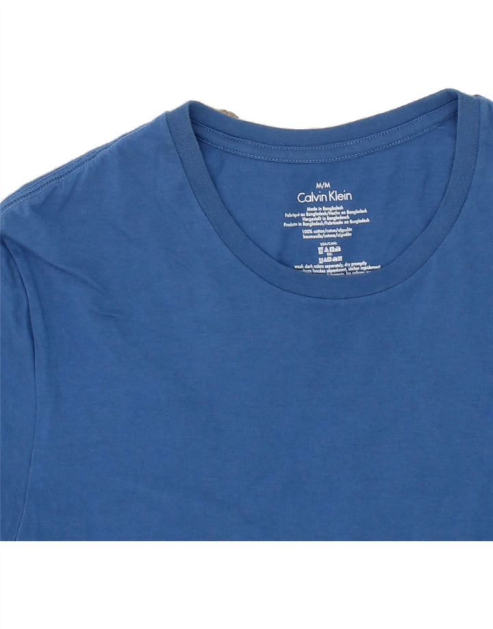 CALVIN KLEIN Mens T-Shirt Top Medium Blue Cotton Vintage Calvin Klein and Second-Hand Calvin Klein from Messina Hembry 
