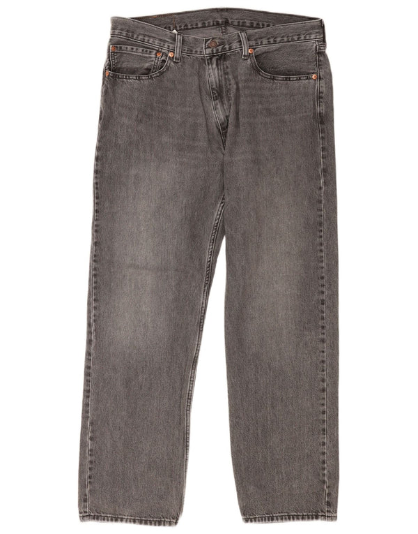 Levi's Vaqueros rectos de corte relajado 555 para hombre W34 L32 Algodón gris