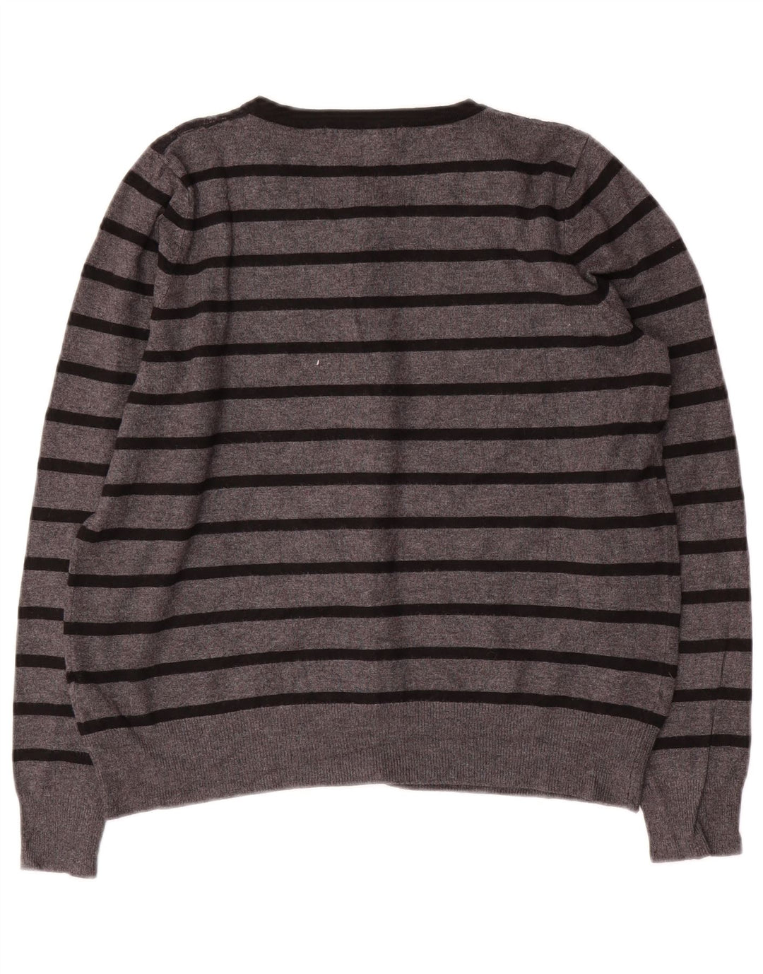 MARKS & SPENCER Suéter tipo cárdigan corto para mujer Reino Unido 44 Gris medio a rayas