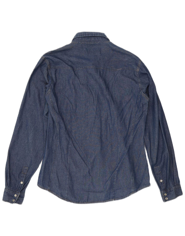 Brandon & C Camisa vaquera para mujer UK 40 XL Azul