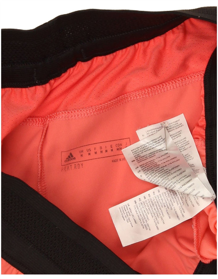 Adidas Hombre Pantalones Cortos Deportivos Nylon Color Block Naranja Mediano