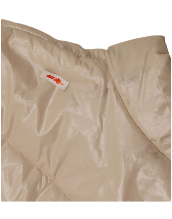Benetton Chaqueta Acolchada Mujer ES 40 XL Poliamida Beige