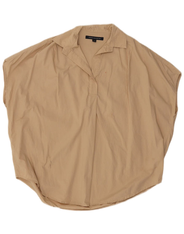 French Connection Blusa extragrande sin mangas para mujer UK 44 Beige medio
