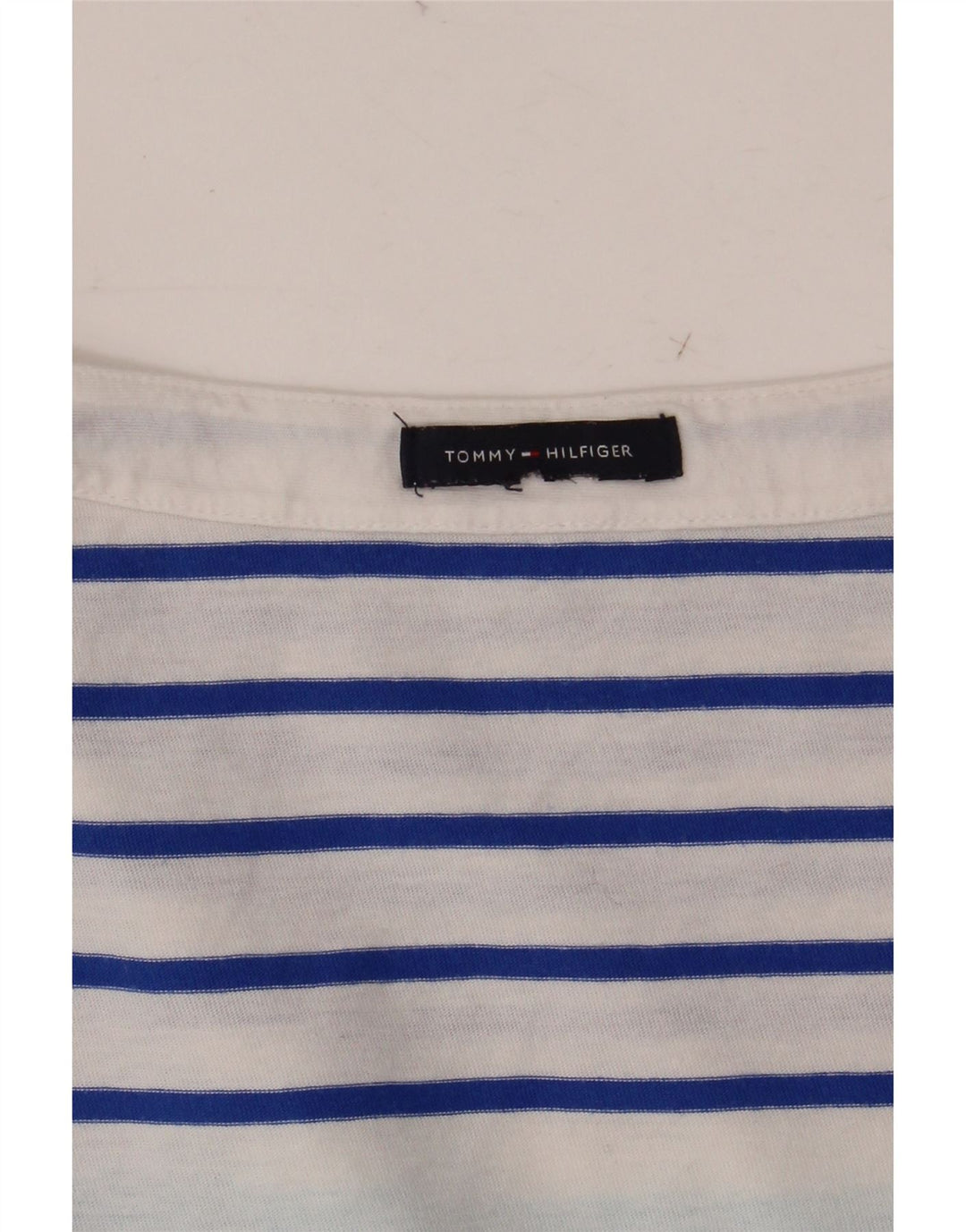 TOMMY HILFIGER Top para mujer manga 3/4 UK 42 Rayas azules medianas