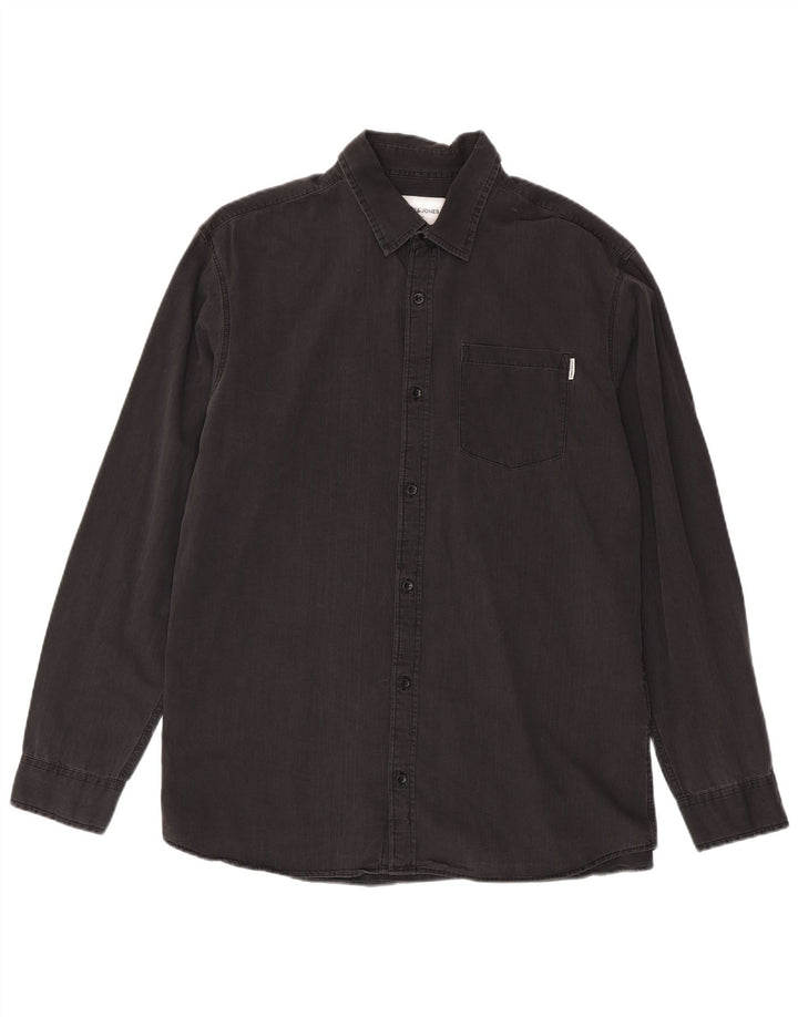 Jack & Jones Camisa Vaquera Hombre XL Algodón Gris
