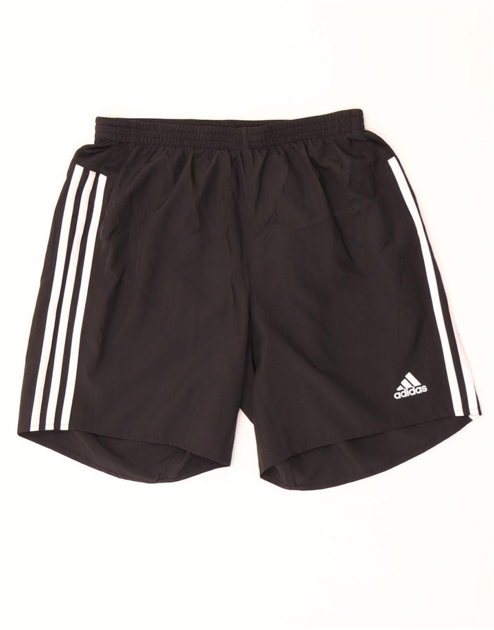 Adidas Mujer Climalite Sport Shorts UK 12 Medio Negro Poliéster