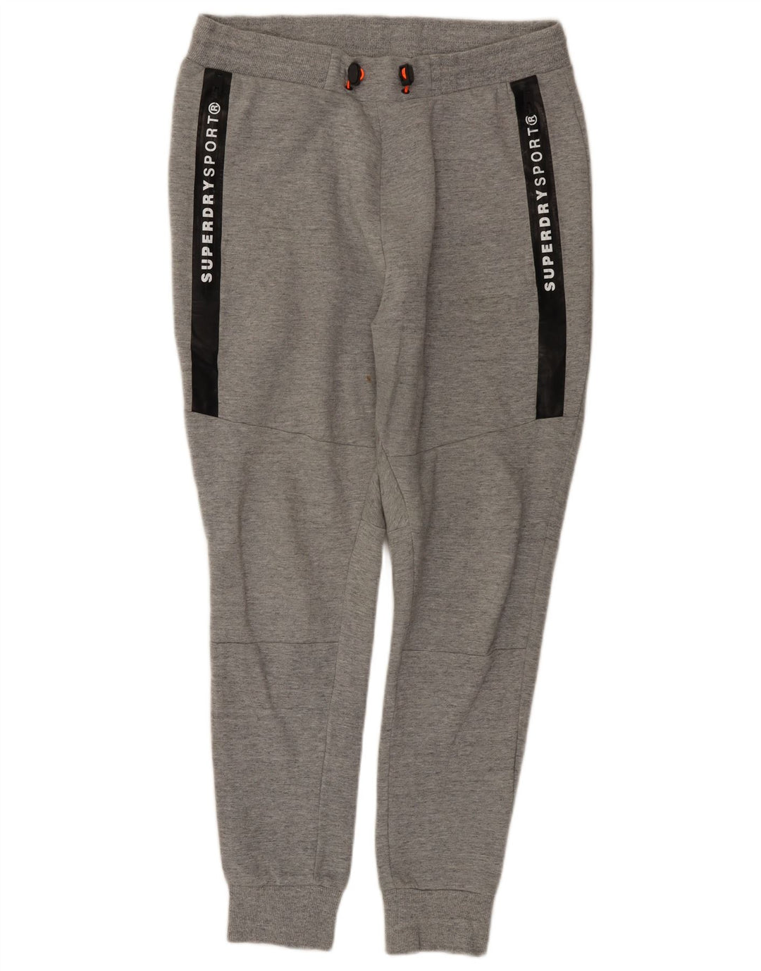 Superdry Hombre Pantalones De Chándal Gráfico Joggers Gris Medio Color Block