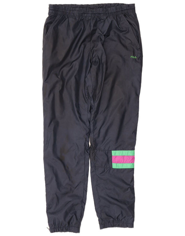 Fila Pantalones de chándal para hombre Joggers IT 48 Medium Azul marino Colorblock