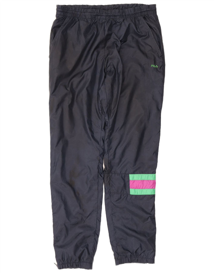 Fila Pantalones de chándal para hombre Joggers IT 48 Medium Azul marino Colorblock