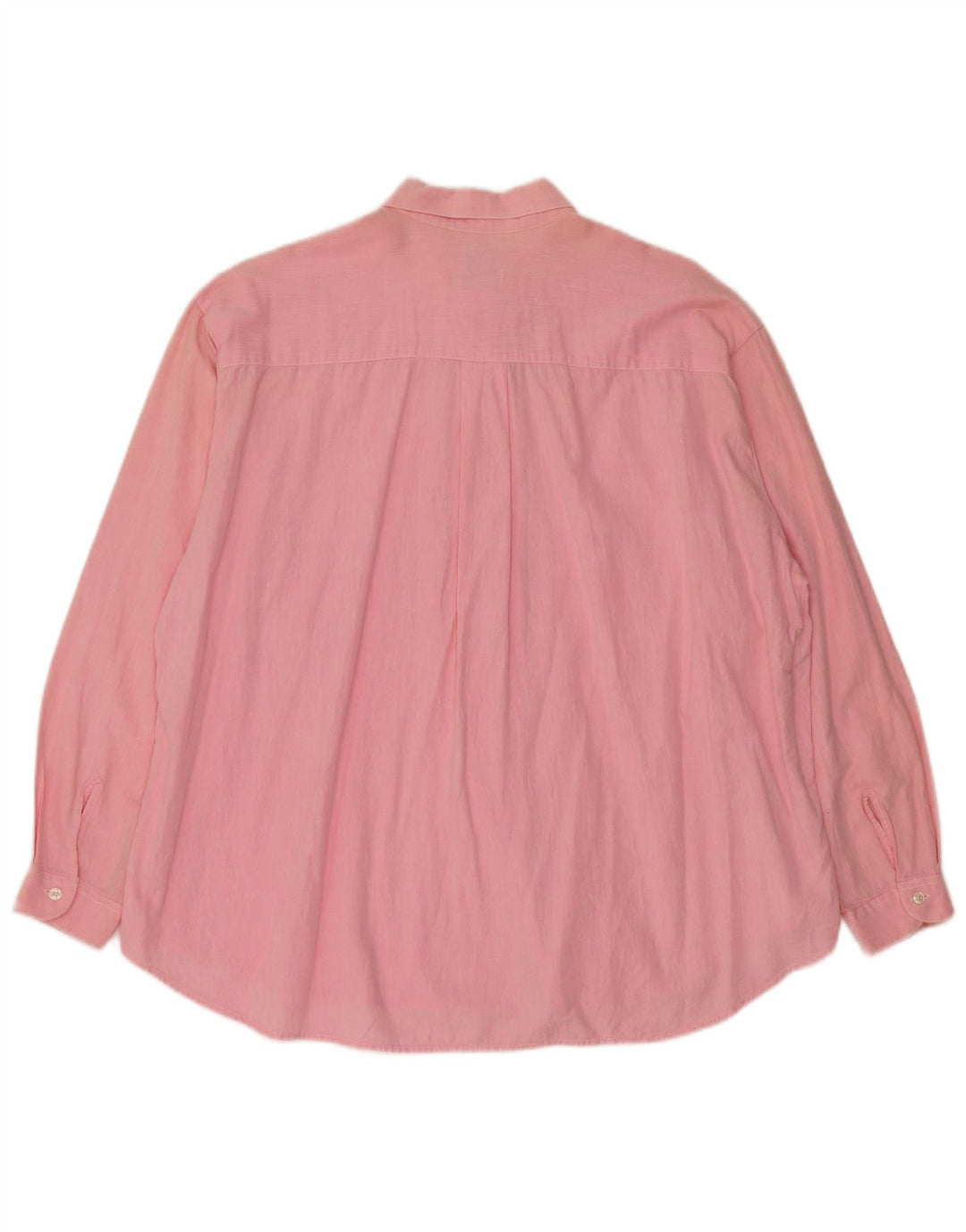 Benetton Blusa Camisera Extragrande IT 46 Large De Algodón Floral Rosa