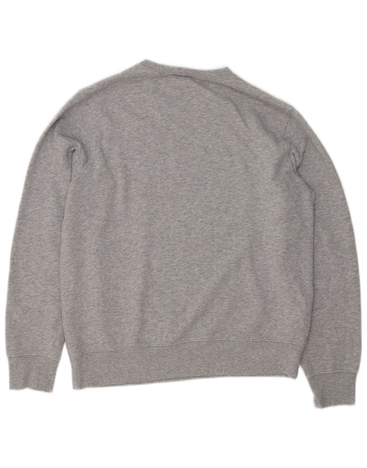New Balance Hombre Sudadera Jumper Algodón Moteado Gris Medio