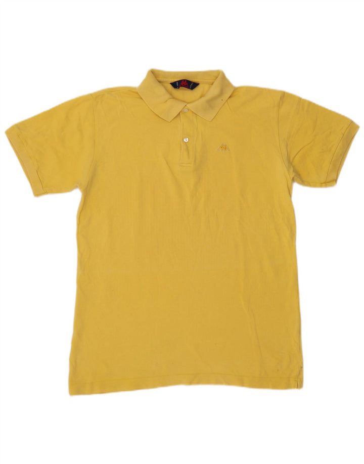 Polo Kappa Hombre Grande Amarillo Algodón