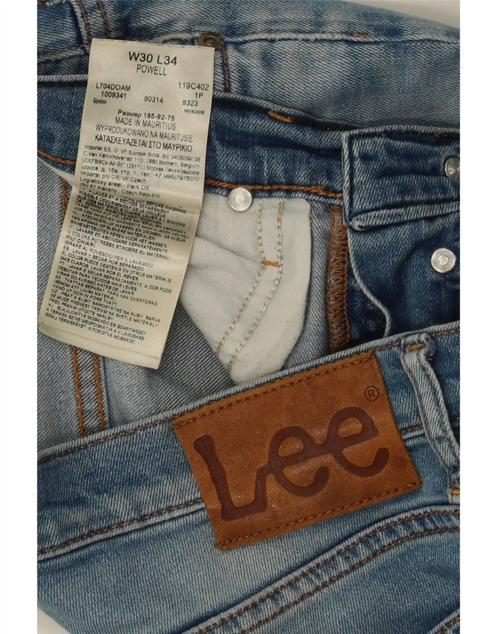 Vaqueros LEE Powell Slim para mujer W30 L34 Algodón azul