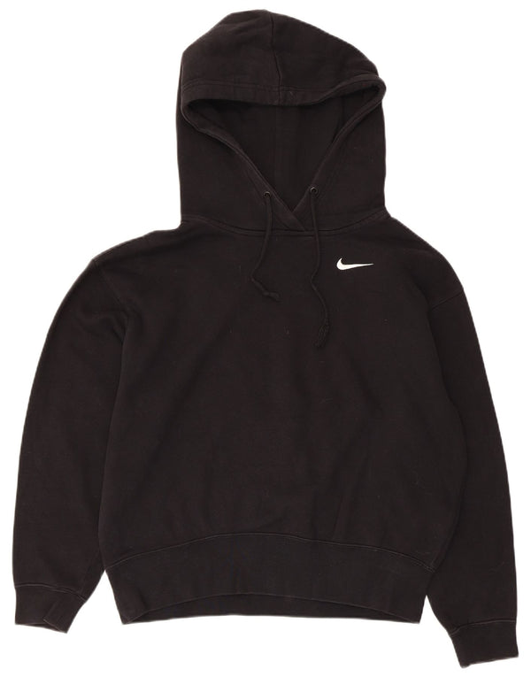Nike Jersey con capucha extragrande para mujer UK 6 XS Algodón negro
